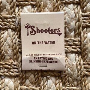 Shooters on the Water Vintage Matchbook